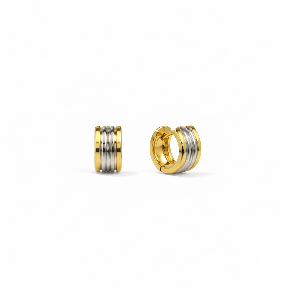 Elara Two-Tone Hoops