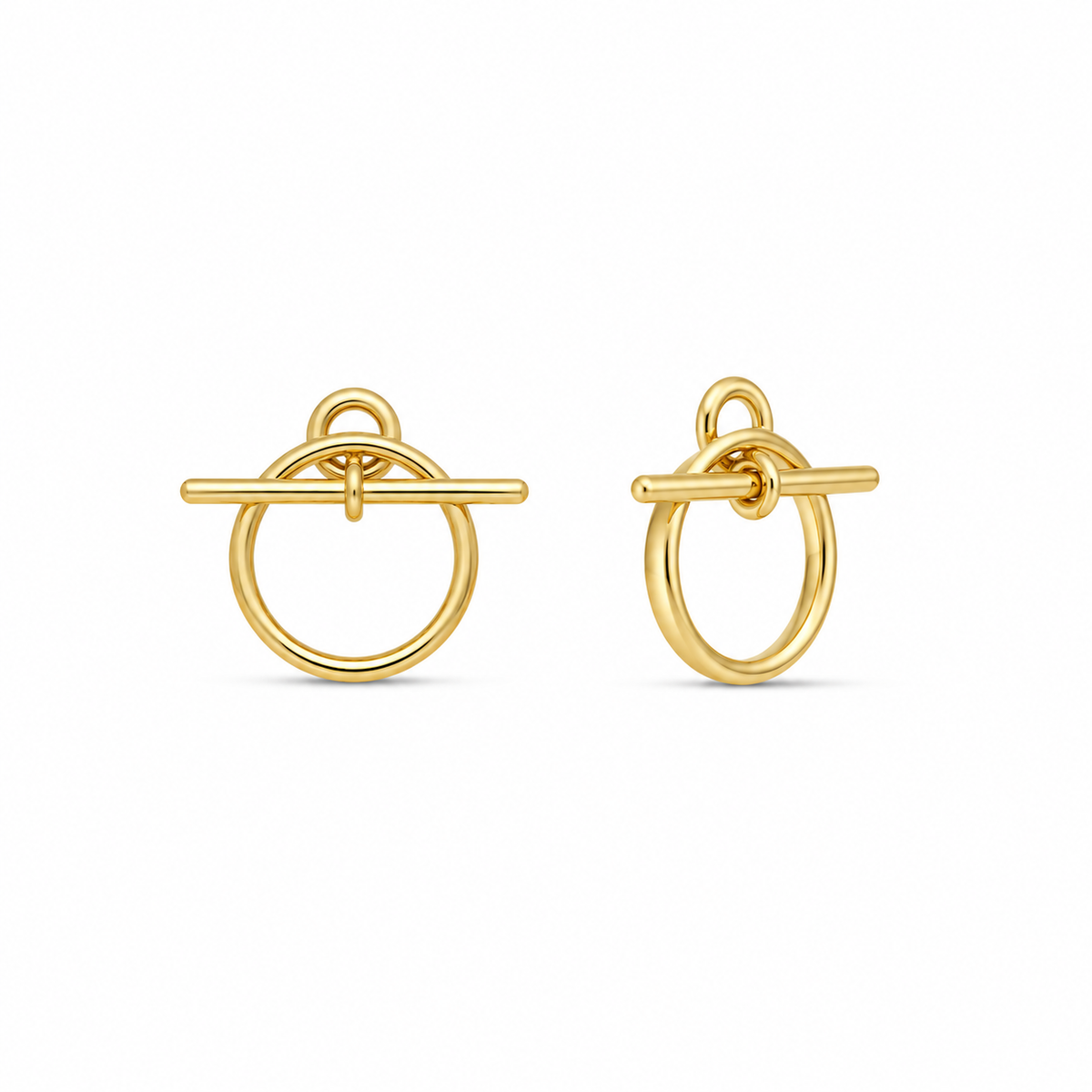Geometric Circle Drop Earrings
