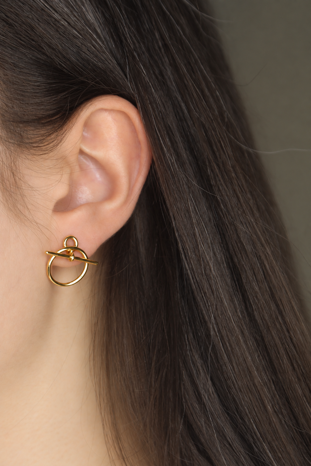 Geometric Circle Drop Earrings