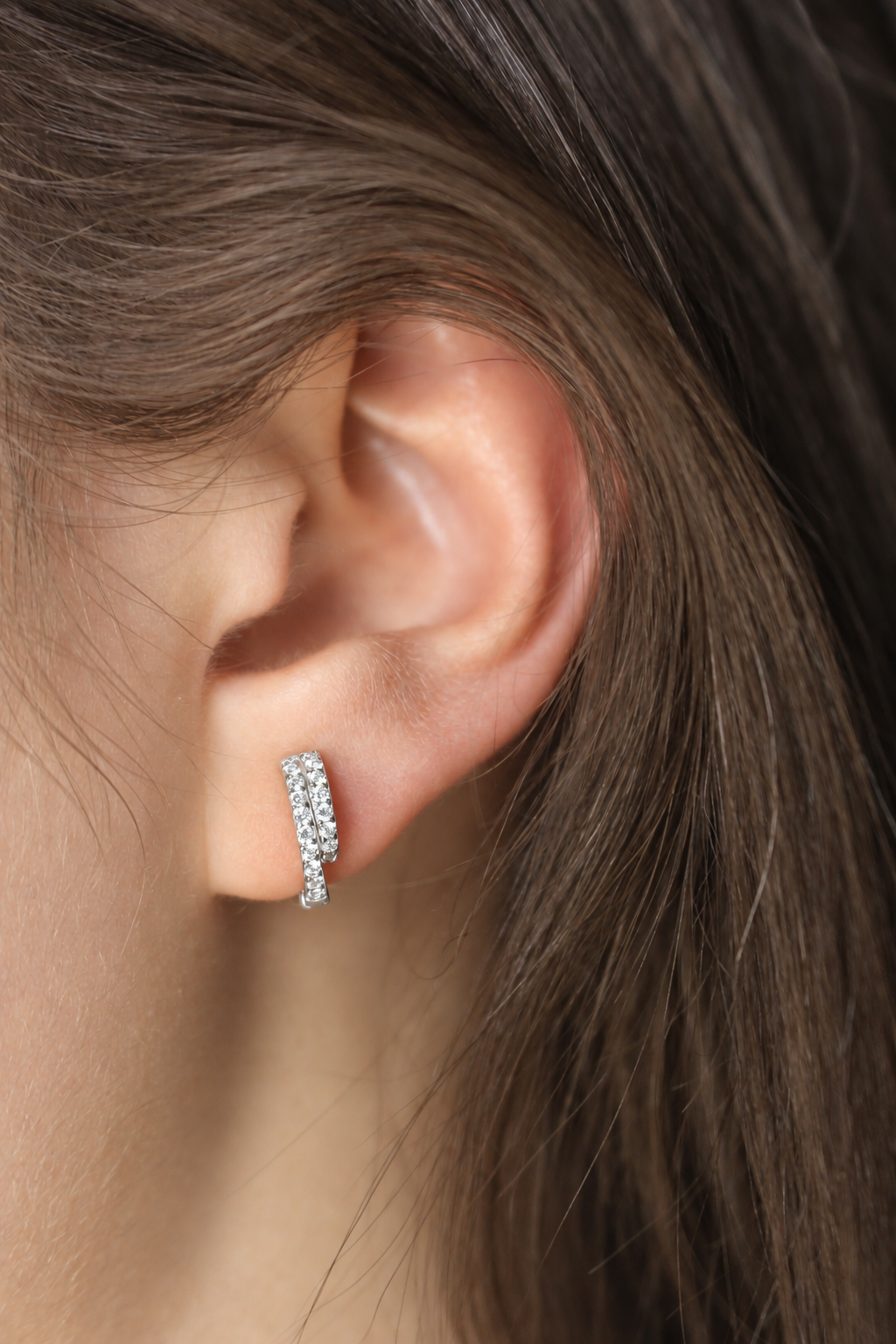 Lumi Double Hoops